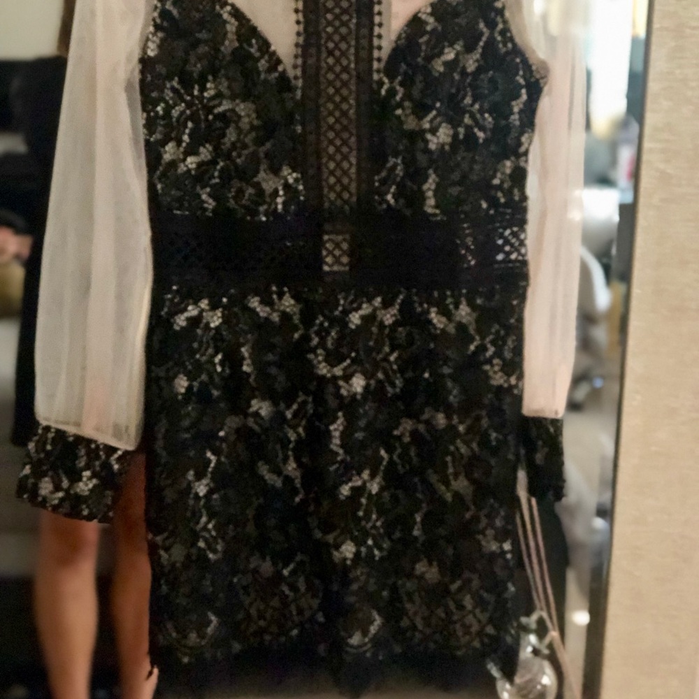 Black cocktail dress